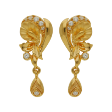 Floret Design Trendy Gold Earring Drops